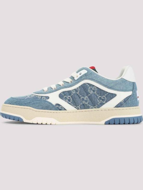 26SS 구찌 데님 리웹 스니커즈 834708FAEVU4645 Blue - GUCCI