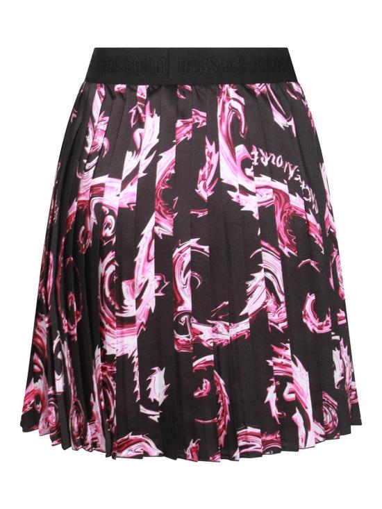 25FW 베르사체 미디 스커트 77HAE820NS462QY2 Black - VERSACE