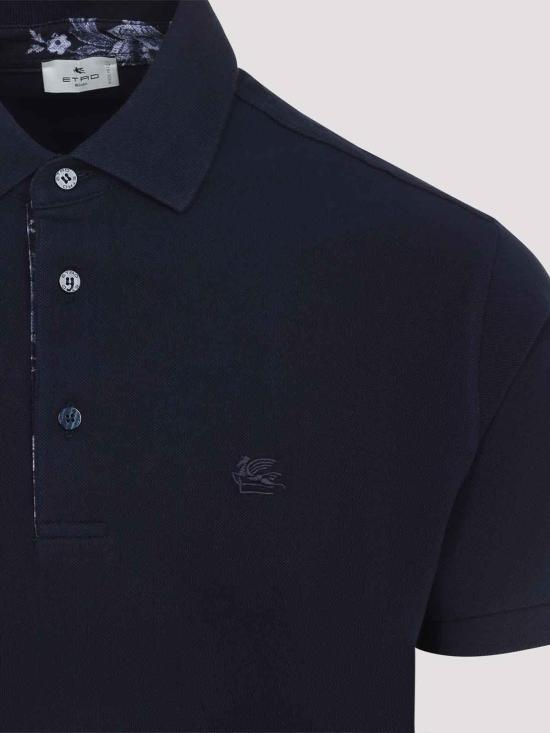 26FW 에트로 폴로 티셔츠 MRMD0005AJ264B0387 Blue - ETRO