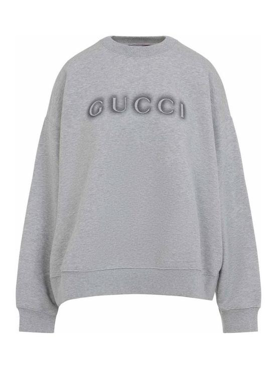 구찌 로고 프린트 스웨트 셔츠 838450XJHGI1056 Grey