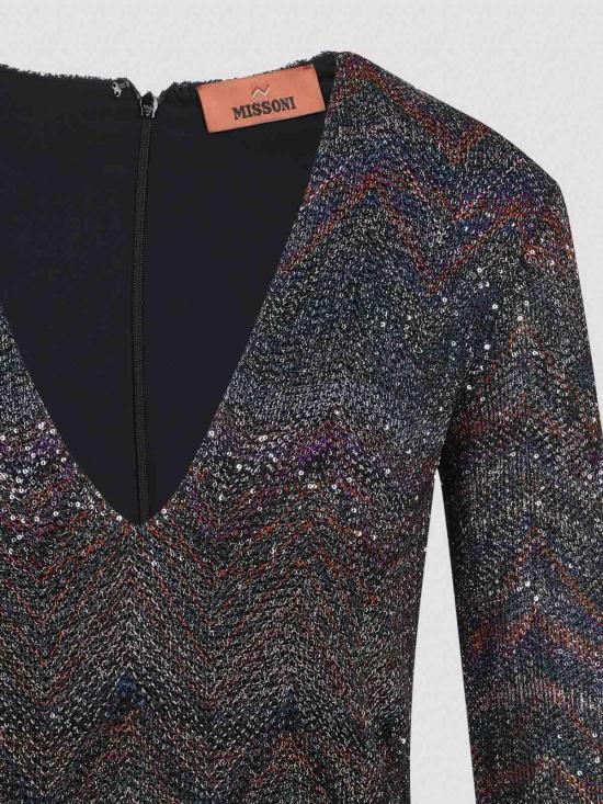 25FW 미소니 숏 원피스 DS25WG1NBC005GS91P6 Multicolour - MISSONI