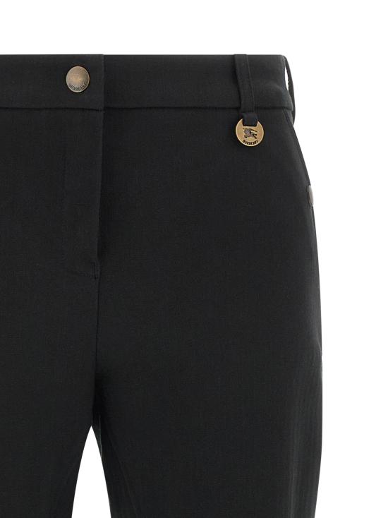 25FW 버버리 헤링본 스트레치 코튼 조드퍼 팬츠 8114845BLACK - BURBERRY