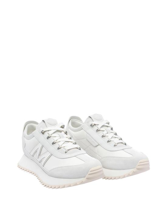 25FW 몽클레어 페이시 스웨이드 앤 누벅 트레이너 4M00210M728004A White - MONCLER