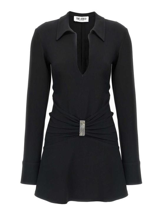  디 아티코 미디 스커트 251WCA00449100 Black