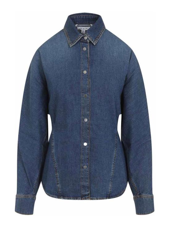  알라이아 셔츠 AA9C0988D004B505 Light Beige