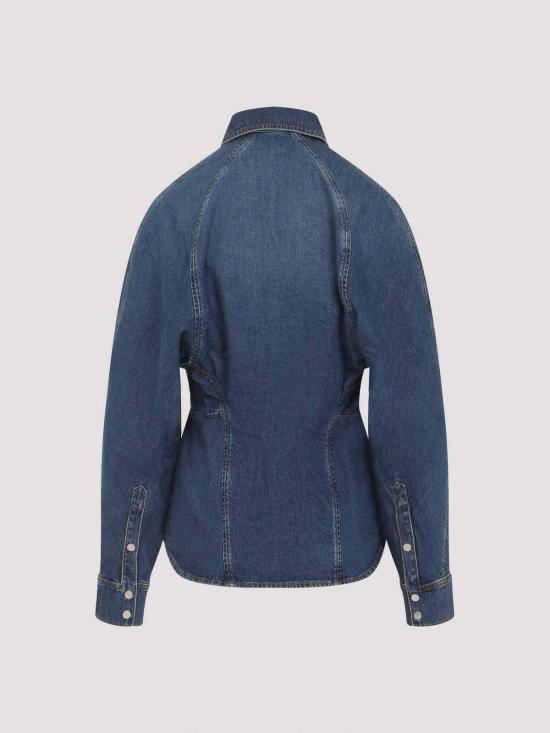  알라이아 셔츠 AA9C0988D004B505 Light Beige - ALAIA