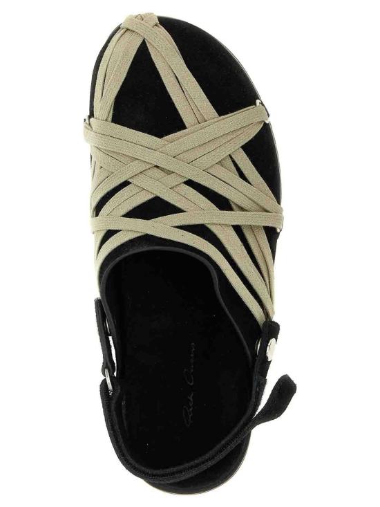 25FW 릭 오웬스 뮬/슬리퍼 RU02E1813LVSW109 Black - RICK OWENS