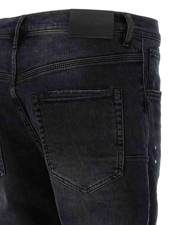  퍼플 브랜드 스트레이트 팬츠 P002BLRBLACKREPAIR Black - PURPLE BRAND