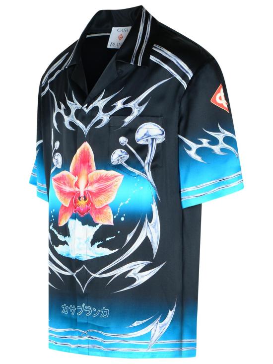 25FW 카사블랑카 긴팔 셔츠 M AW25 SH 003 03BLADES Black - CASABLANCA