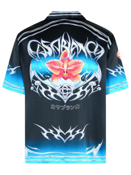 25FW 카사블랑카 긴팔 셔츠 M AW25 SH 003 03BLADES Black - CASABLANCA