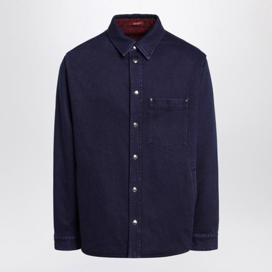  구찌 리버서블 데님 플란넬 셔츠 835282XDDB6 Blue