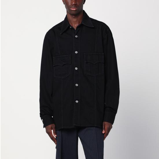 25FW 나마체코 긴팔 셔츠 NW25 401W55557 Black
