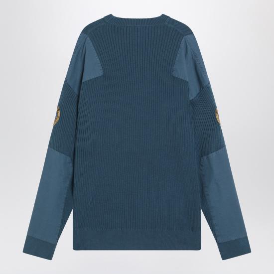 25FW 발렌시아가 플랩 포켓 니트 833238T3386 Blue - BALENCIAGA