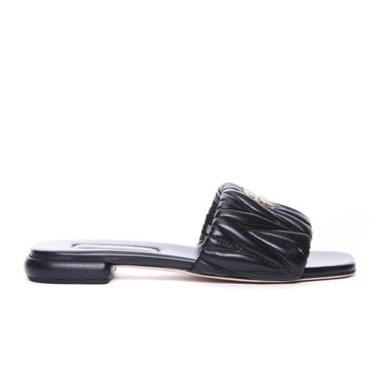 26SS 미우미우 뮬/슬리퍼 5XX60588TF0002 F 010 Black