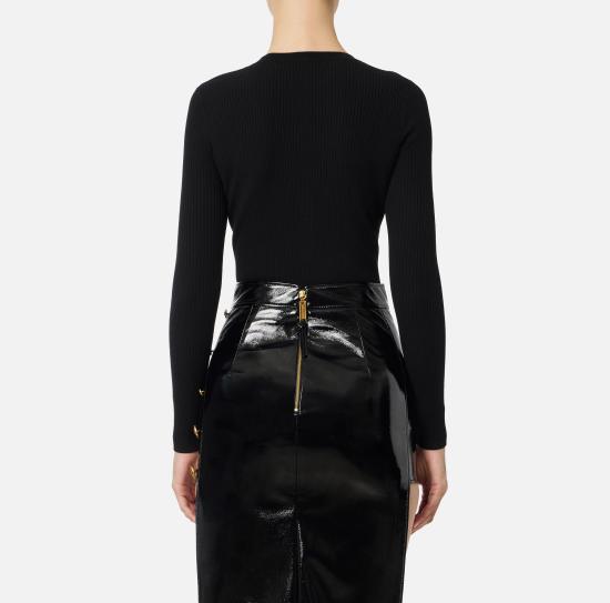 25FW 엘리자베타프랜치 스웨터 MK12B56E2 110 Black - ELISABETTA FRANCHI