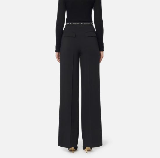 25FW 엘리자베타프랜치 스트레이트 팬츠 PA10356E2 110 Black - ELISABETTA FRANCHI