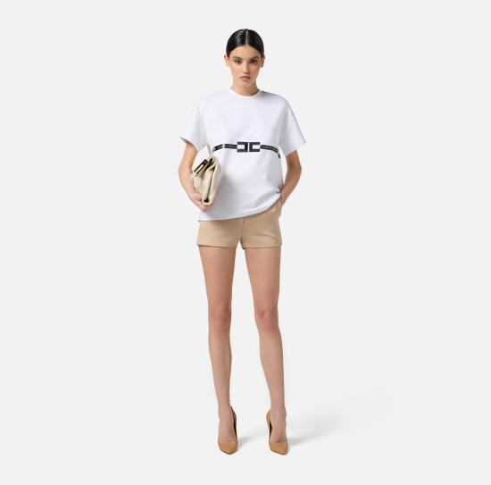 25FW 엘리자베타프랜치 스웨터 MA02256E2 270 Gesso - ELISABETTA FRANCHI