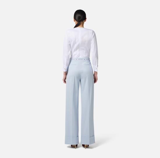 25FW 엘리자베타프랜치 블라우스 CB00256E2 100 White - ELISABETTA FRANCHI