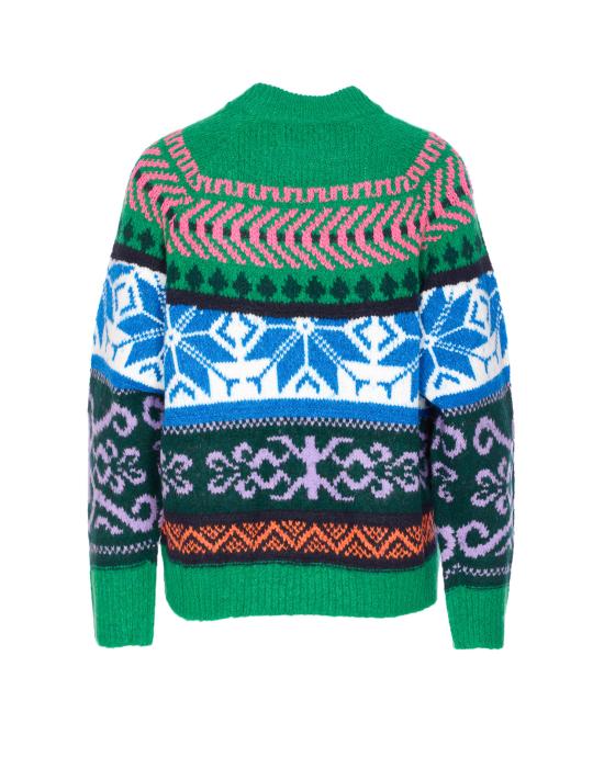 25FW 에센셜앤트워프 스웨터 IRELANDO I2PC Green - ESSENTIEL ANTWERP