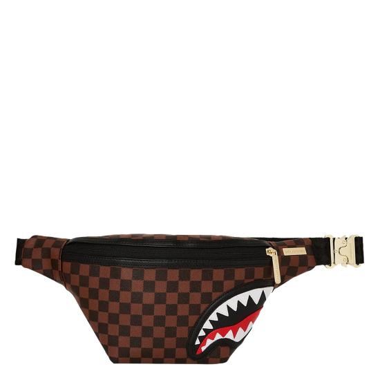 25FW 스프레이그라운드 벨트백 B7844 SAWTOOTH SHARKS IN PARIS Brown