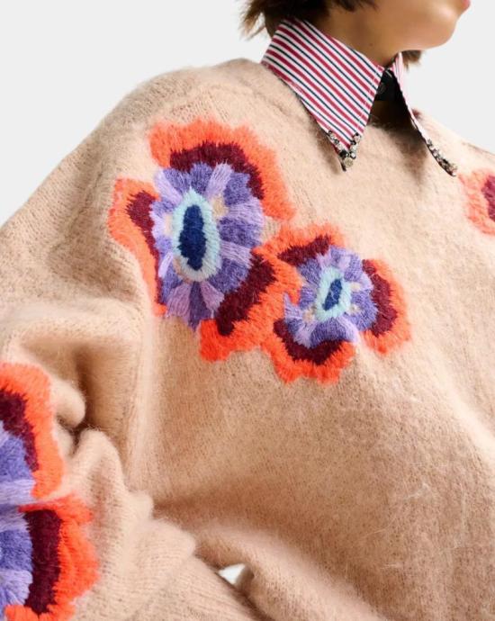 25FW 에센셜앤트워프 스웨터 IMPOSSIBLE1 I1FF Beige - ESSENTIEL ANTWERP