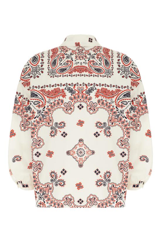 25FW 위켄드막스마라 블라우스 ADDA 002 STAMPA BANDANA AVORIO ROSSO - WEEKEND MAX MARA