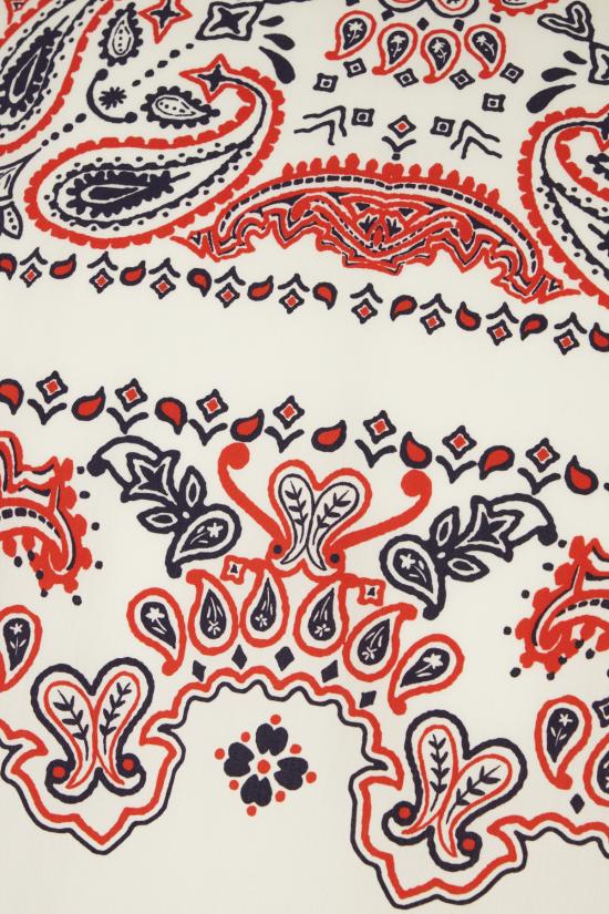 25FW 위켄드막스마라 블라우스 ADDA 002 STAMPA BANDANA AVORIO ROSSO - WEEKEND MAX MARA