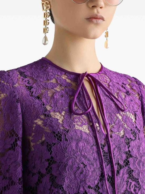  돌체앤가바나 미디 원피스 F6DJOTHLM7LF0571 Purple - DOLCE & GABBANA