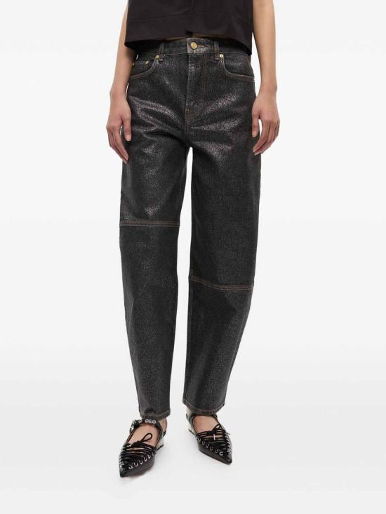 25FW 가니 스트레이트 팬츠 J1803006 Black - GANNI