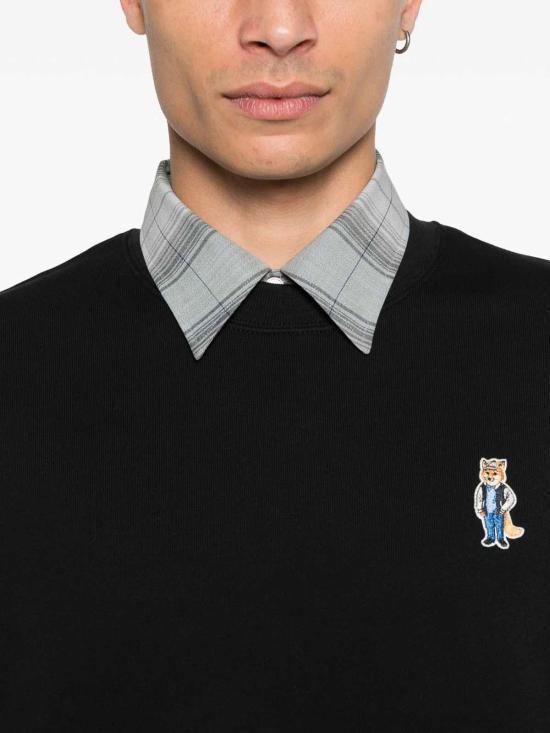 25FW 메종키츠네 드레스드 폭스 컴포트 스웨트셔츠 PM00310KM0341P199 Black - MAISON KITSUNE