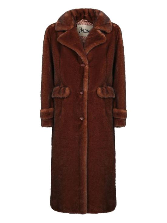 25FW 에르노 얼터너티브 멜란지 밍크 퍼 코트 GC000545D 127398800 Brown