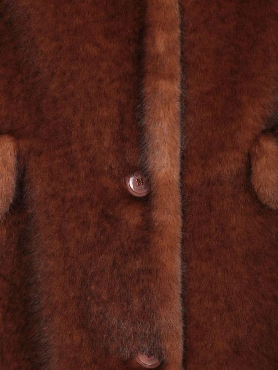 25FW 에르노 얼터너티브 멜란지 밍크 퍼 코트 GC000545D 127398800 Brown - HERNO