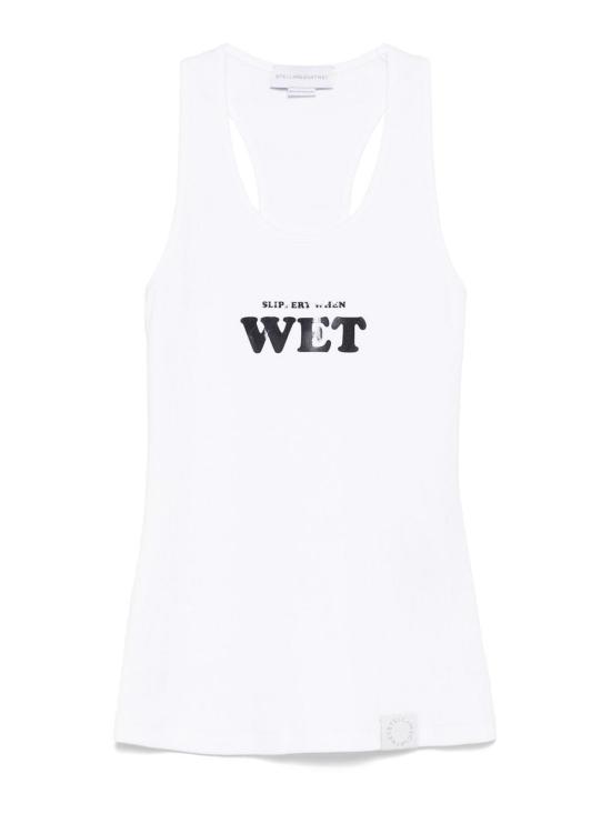  스텔라 맥카트니 민소매 티셔츠 LS25E061000000 White