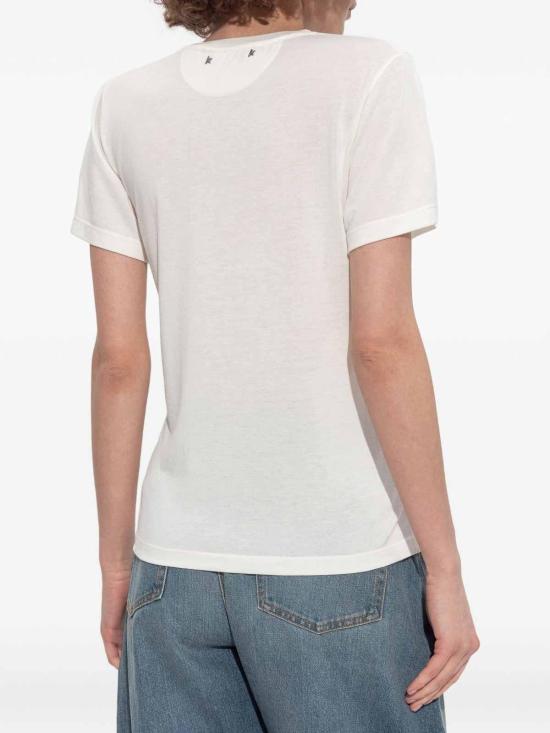 26SS 골든구스 반팔 티셔츠 GWP02322P00211611616 White - GOLDEN GOOSE