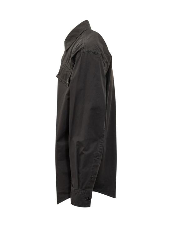 25FW 오프화이트 긴팔 셔츠 OMGE04NF25FAB001 1010 Black - OFF WHITE