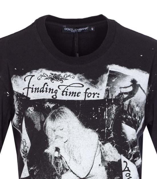 25FW 돌체앤가바나 반팔 티셔츠 F8V90TGDDH4S9000 Black - DOLCE & GABBANA