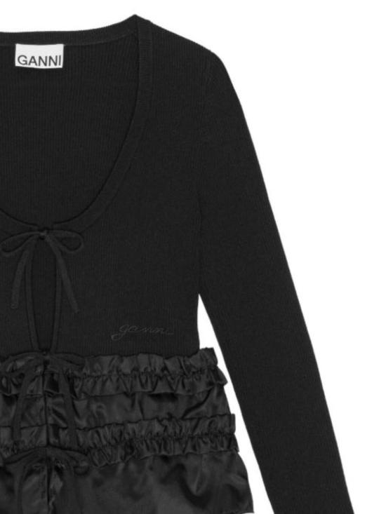 25FW 가니 스웨터 K2510099 Black - GANNI