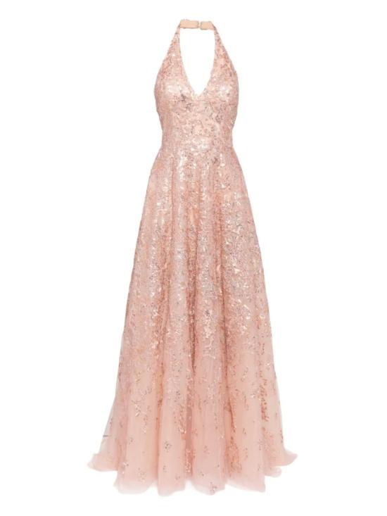  사이드 코베이시 롱 원피스 자수 롱드레스