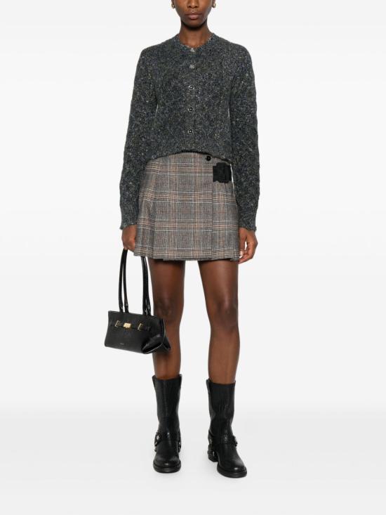 25FW 핑코 가디건 WALKINGIN105969 A2YBIG1 Grgio blu verde - PINKO