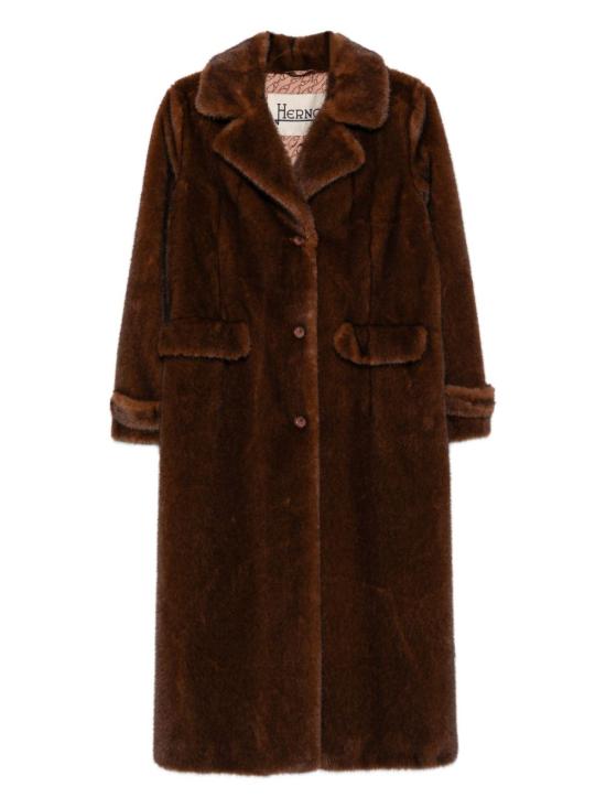 25FW 에르노 얼터너티브 멜란지 밍크 퍼 코트 GC000545D 127398800 Brown