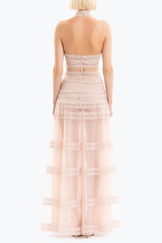  사이드 코베이시 롱 원피스 레이스 스트라이프 롱 드레스 - SAIID KOBEISY