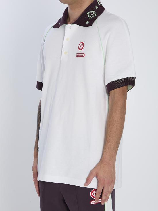 25FW 카사블랑카 반팔 티셔츠 AW25JTP435 WHITE - CASABLANCA