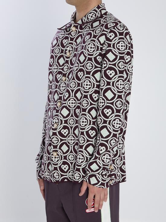 25FW 카사블랑카 긴팔 셔츠 AW25KW1093 PURPLE - CASABLANCA