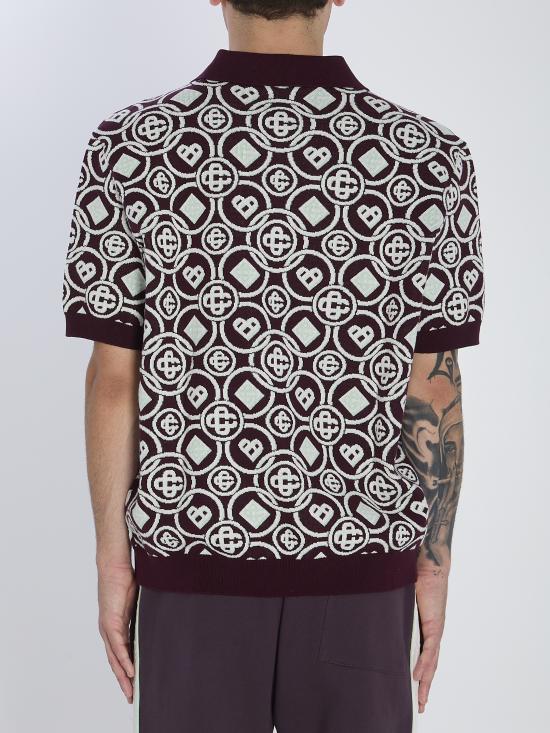 25FW 카사블랑카 반팔 티셔츠 AW25KW1092 PURPLE - CASABLANCA