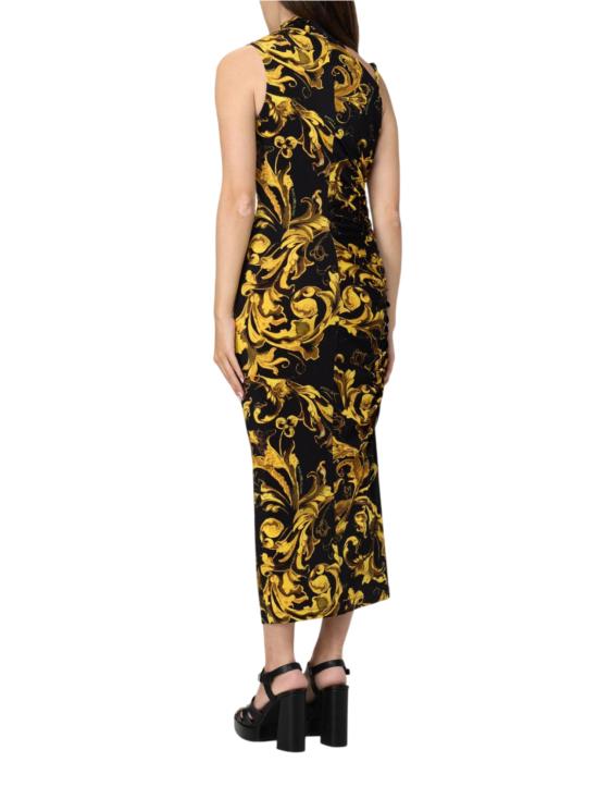 25FW 베르사체 미디 원피스 79HAO909 JS500G89 Black - VERSACE