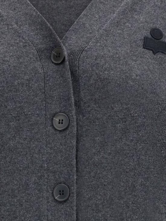 25FW 이자벨마랑에뚜왈 KARINA 카리나 V넥 가디건 CA0104FA C1L17E02AN Grey - ISABEL MARANT ETOILE