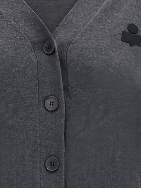 25FW 이자벨마랑에뚜왈 KARINA 카리나 V넥 가디건 CA0104FA C1L17E02AN Grey - ISABEL MARANT ETOILE