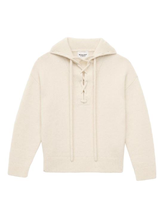 25FW 이자벨마랑에뚜왈 스웨터 PU0724FA A1L68E23EC White