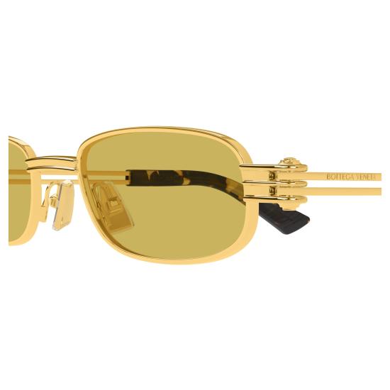 25FW 보테가베네타 선글라스 BV1381S 002 GOLD GOLD YELLOW - BOTTEGA VENETA