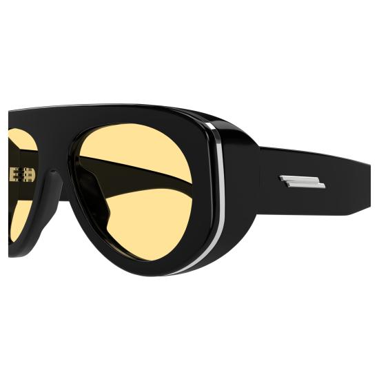 25FW 보테가베네타 선글라스 BV1362S 005 BLACK BLACK ORANGE - BOTTEGA VENETA